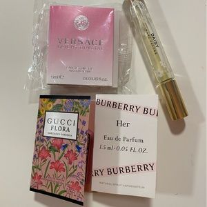 Designer Perfume Sample Bundle - Marc Jacobs, Gucci, Versace, Burberry Fragrance